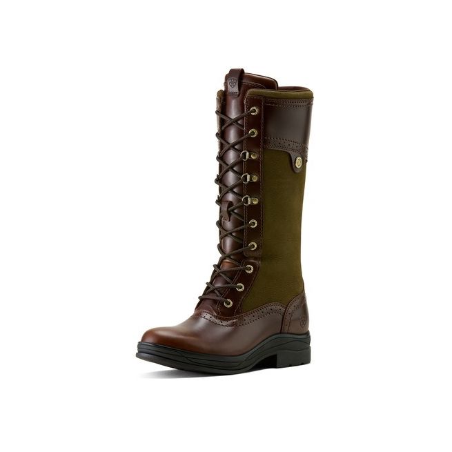Ariat Women's Wythburn II Waterproof Boot (Tobacco Brown/Olive Night)