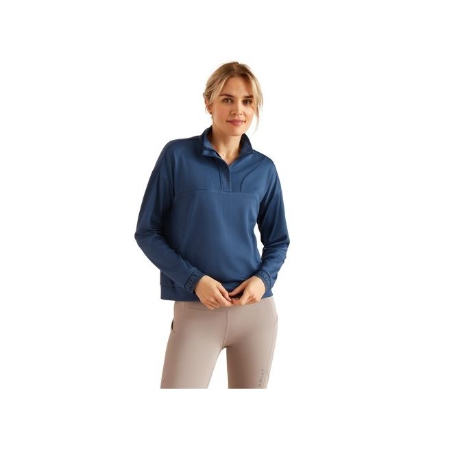 Ariat Womens Breathe 1/2 Zip Sweatshirt (Dark Denim)