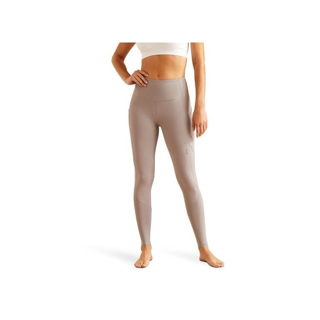 Ariat Womens Breathe EOS Half Grip Recycled Materials Tights (Zinc)