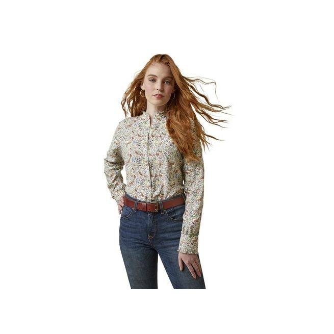 Ariat Womens Clarion Blouse (Bird Print)