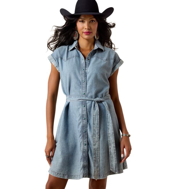 Ariat Womens Hampton Dress (Blue)