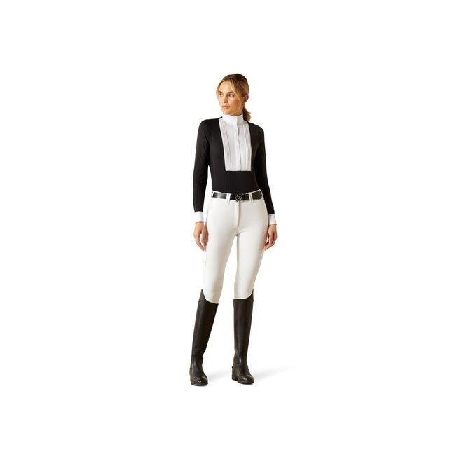Ariat Womens Luxe 2.0 Long Sleeve Show Shirt (Black)