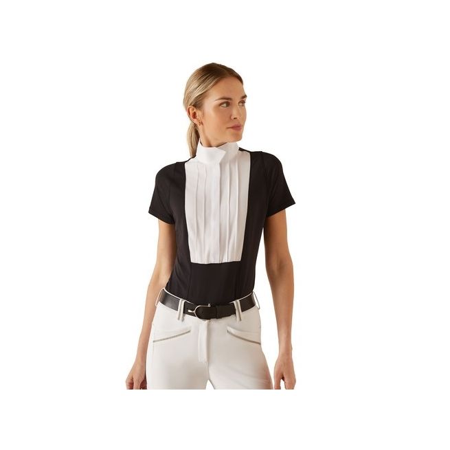 Ariat Womens Luxe Short Sleeve Show Shirt (Black)
