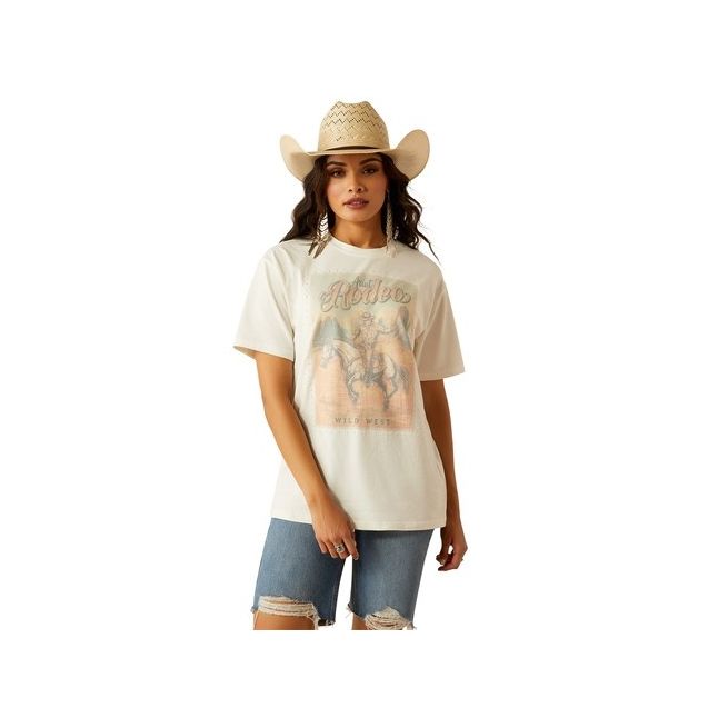 Ariat Womens Rodeo T-Shirt (Cloud Dancer)