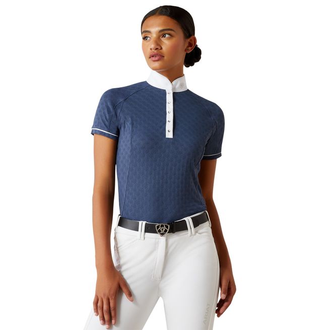 Ariat Womens Showstopper X Short Sleeve Show Shirt (Dark Denim)