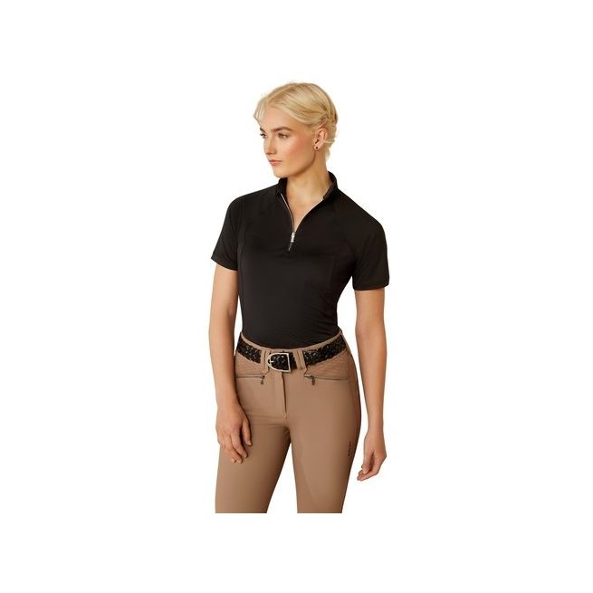 Ariat Womens Soquel 1/4 Zip Baselayer (Black)