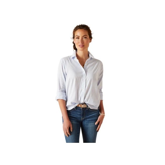 Ariat Womens Tiburon Shirt (Blue Stripe)