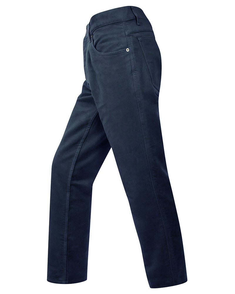 Hoggs Of Fife Men's Moleskin Jeans (Navy) Wychanger Barton