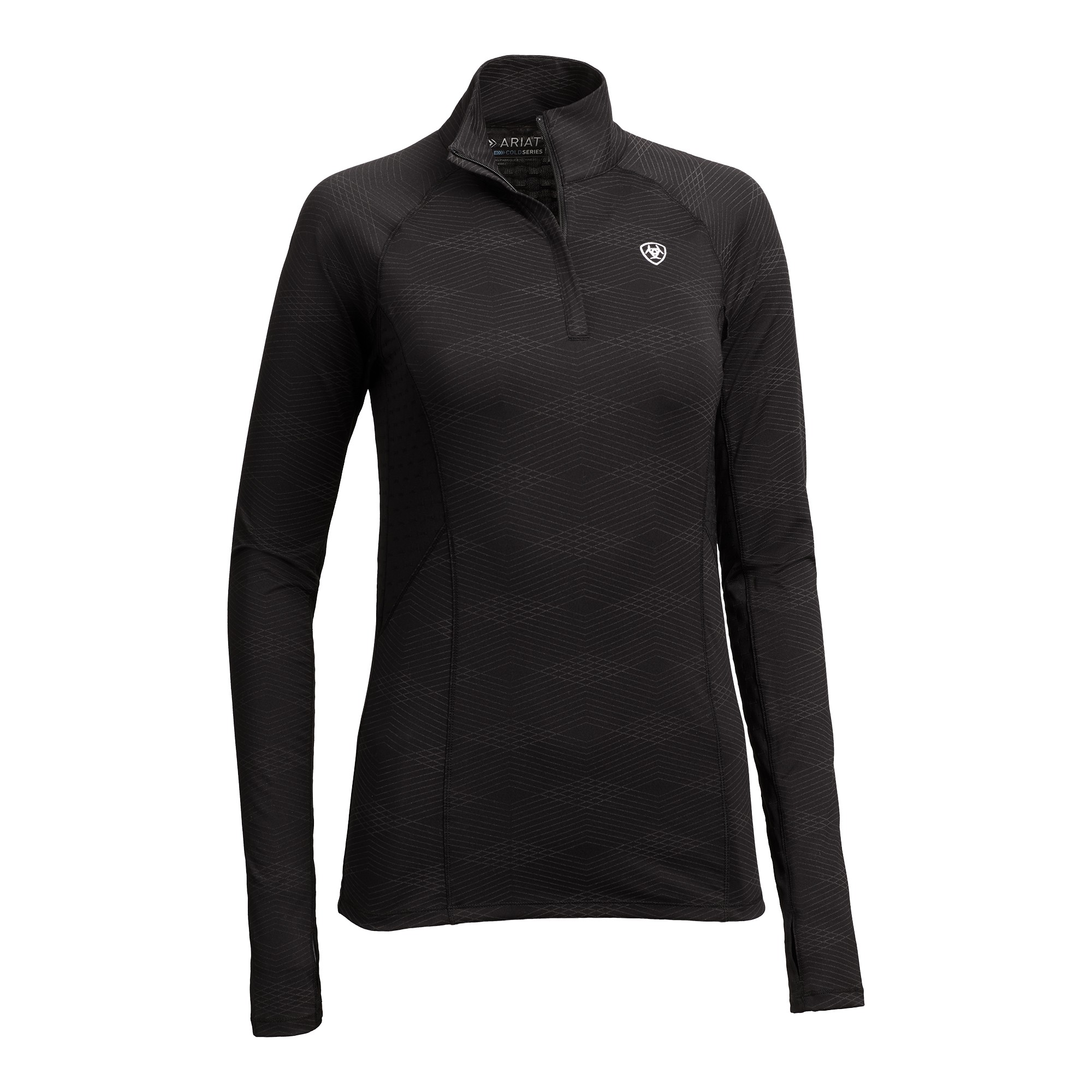 Ariat Women's Lowell 2.0 1/4 Zip Long Sleeve Baselayer (Black