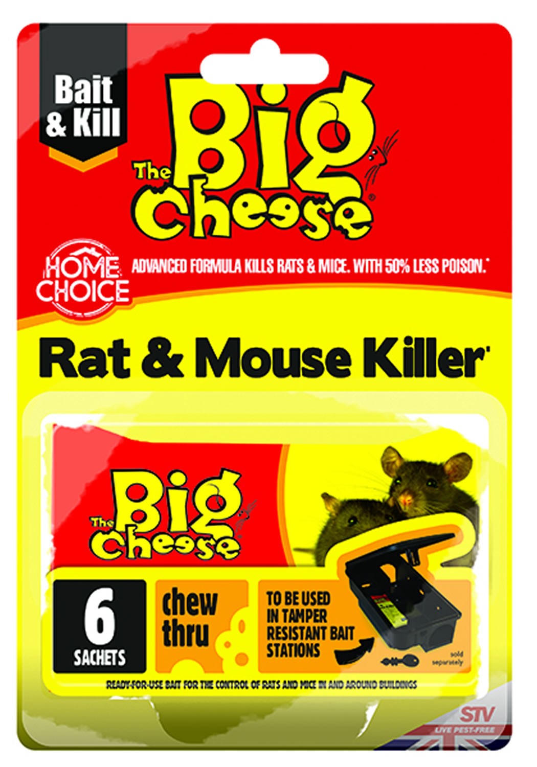 The Big Cheese Rat & Mouse Killer Grain Bait Wychanger Barton