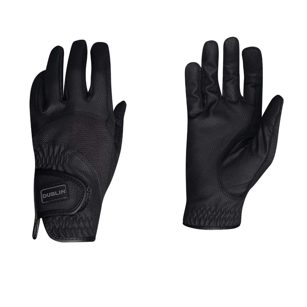Dublin Mesh Panel Riding Gloves (Black) Wychanger Barton