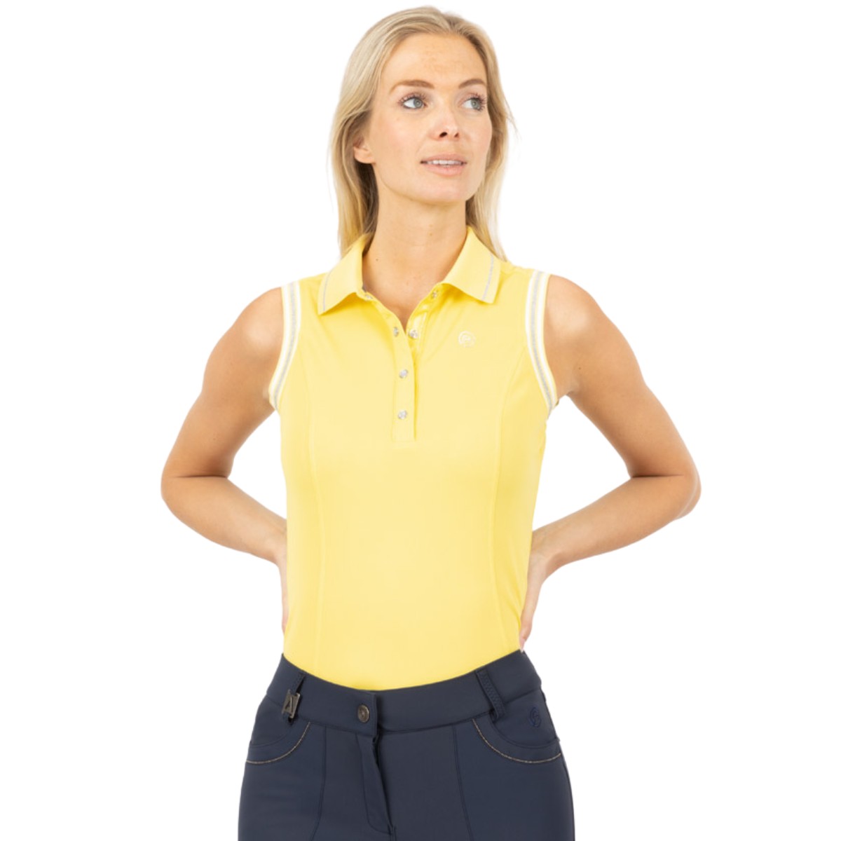 womens yellow golf shirt