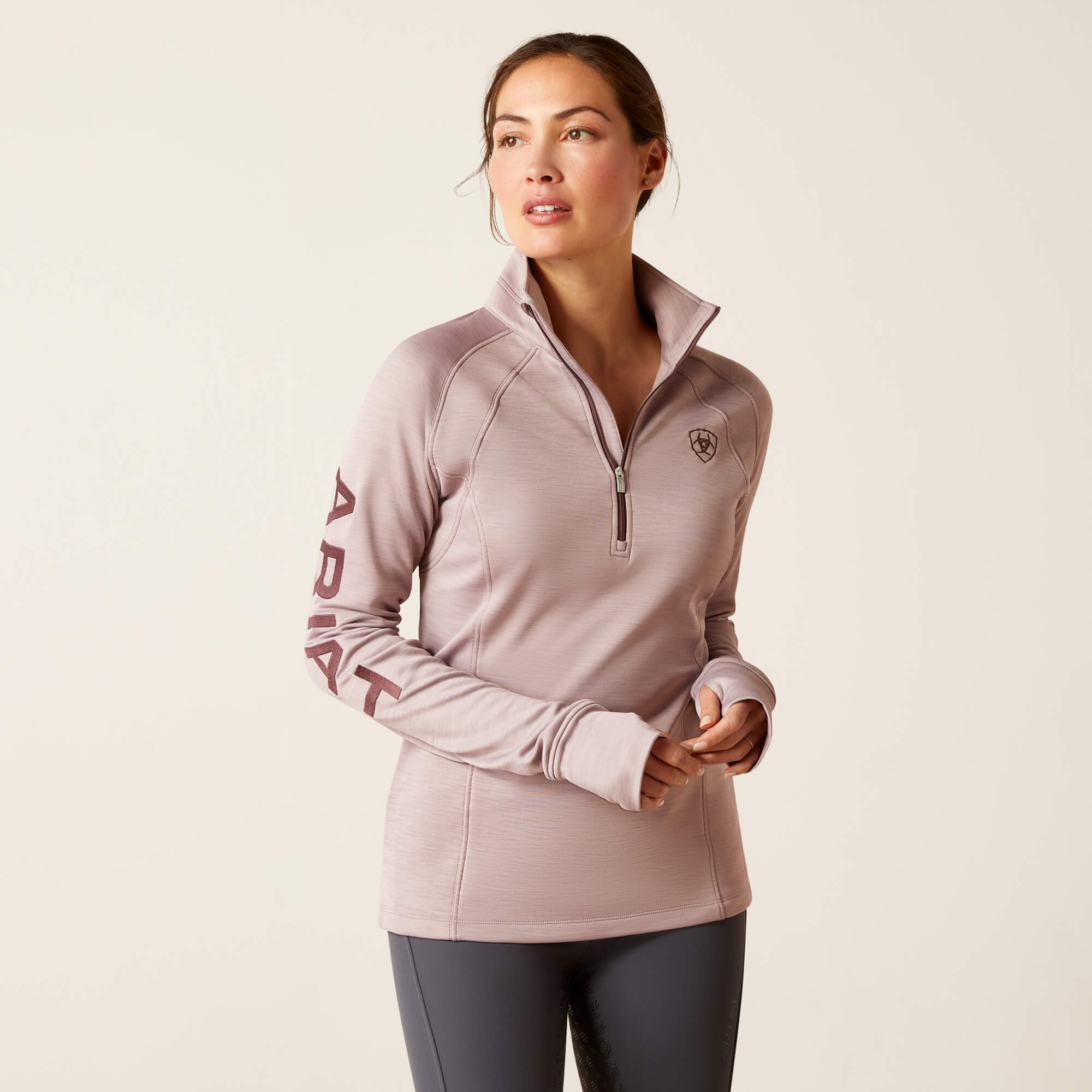 Sweat Ariat Tek Pour Femme – Taille M – Bleu Moyen – Manches Longues – Occasion