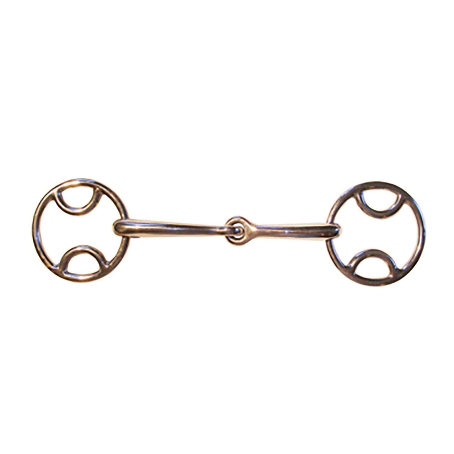 JHL PRO-STEEL PONY LOOP RING SNAFFLE BIT