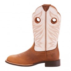 Ariat Women's Round Up Stockman Western Boots (Crushed Peanut)