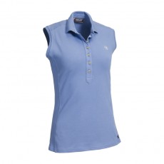 Ariat Women's Sleeveless Prix Polo 2.0 (Blue Heather)