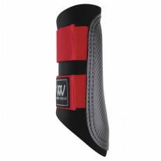 Woof Wear Club Brushing Boot Colour Fusion (Black/Royal Red)
