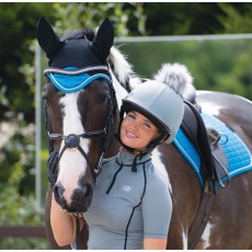 Woof Wear Fly Veil (Black/Turquoise)