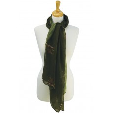 HyFASHION Stag Print Scarf (Forest Night Green)