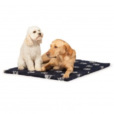 Danish Design Fleece Paw Blanket (Navy)