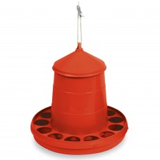 Gaun Plastic Poultry Feeder (Red)