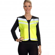 Equisafety Air Waistcoat - Please Pass Wide & Slow (Yellow)