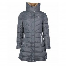 Mark Todd (Sample) Women's Deluxe Long Padded Coat (Grey/Silver)