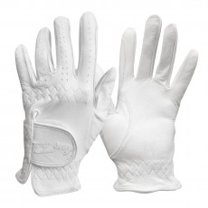 Mark Todd Adults Leather Riding/Show Gloves (White)