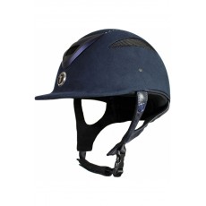 Gatehouse (Ex Display) Conquest MKII Riding Hat (Suedette Crystal Navy)