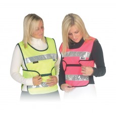 HyVIZ Children's Adjustable Tabard (Pink/Black)