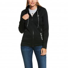 Ariat Womens Keats Full Zip Hoodie (Black)