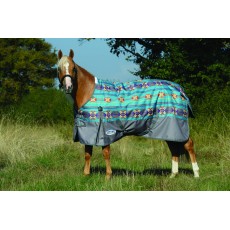 Weatherbeeta ComfiTec - Essential Turnout - Standard - Medium (Turquoise Print/Grey)