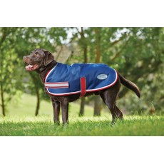 Weatherbeeta Comfitec Parka 1200d Dog Coat (Navy/Red/White)