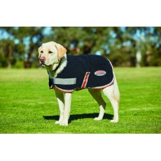Weatherbeeta Comfitec Therapy-Tec Fleece Dog Coat (Black/Silver/Red)