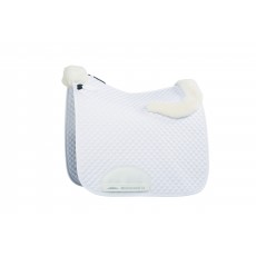 Weatherbeeta Dressage Saddle Pad With Merino Edging (White)