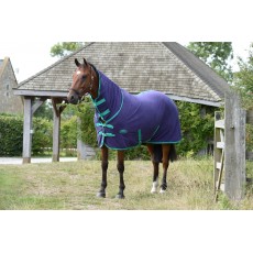 Weatherbeeta Fleece Cooler Combo (Bright Purple/Green)