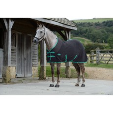 Weatherbeeta Fleece Cooler Standard Neck (Black/Green)