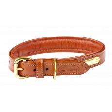 Weatherbeeta Padded Leather Dog Collar (Tan)