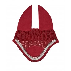 Weatherbeeta Prime Bling Ear Bonnet (Maroon)