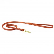 Weatherbeeta Rolled Leather Dog Lead (Tan)