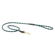 Weatherbeeta Rope Leather Dog Lead (Hunter Green/Brown)