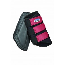 Weatherbeeta Single Lock Brushing Boots (Black/Maroon)