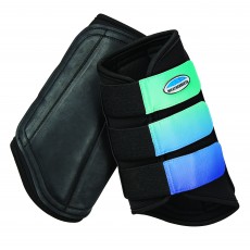 Weatherbeeta Single Lock Ombre Brushing Boots (Ocean Breeze)