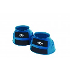 Saxon Double Tape PVC Ribbed Bell Boots (Turquoise)