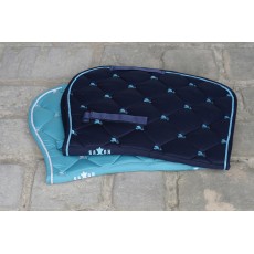 Saxon Dove All Purpose Saddle Pad (Navy/Light Blue)