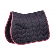 Saxon Element Quilted All Purpose Saddle Pad (Navy/Pink)