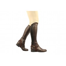 Saxon Equileather Half Chaps (Brown)