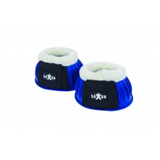 Saxon Fleece Trim Rubber Bell Boots (Royal Blue/White)