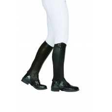 Dublin Adults Evolution Side Zip Half Chaps (Black) Adults Large Tall