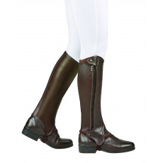 Dublin Adults Evolution Side Zip Half Chaps (Brown) Dublin Adults Evolution Side Zip Half Chaps (Brown)